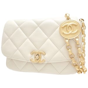 40802079905 1 Chanel Bag Nylon Quilt Gray