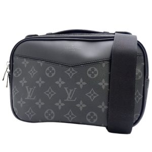 40803000842 1 Louis Vuitton Twist MM Shoulder Bag Black Silver