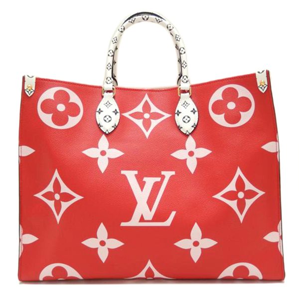 40868 1 Louis Vuitton On The Go Monogram Giant Bag Red Pink