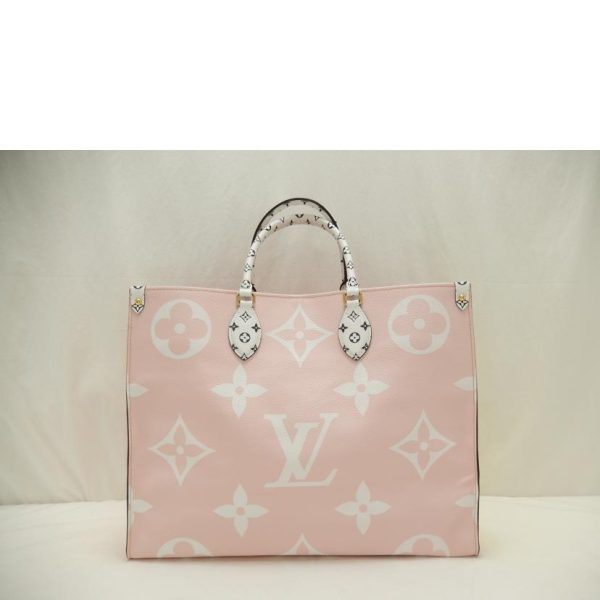 40868 2 Louis Vuitton On The Go Monogram Giant Bag Red Pink