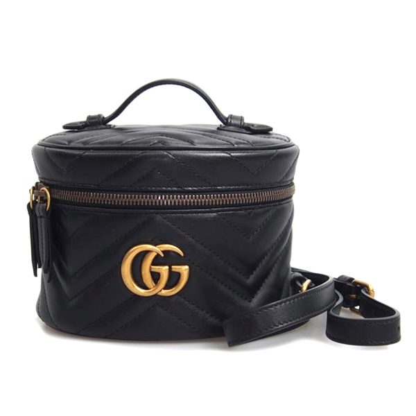 41095 1 Gucci GG Marmont Backpack Black