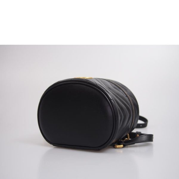 41095 3 Gucci GG Marmont Backpack Black