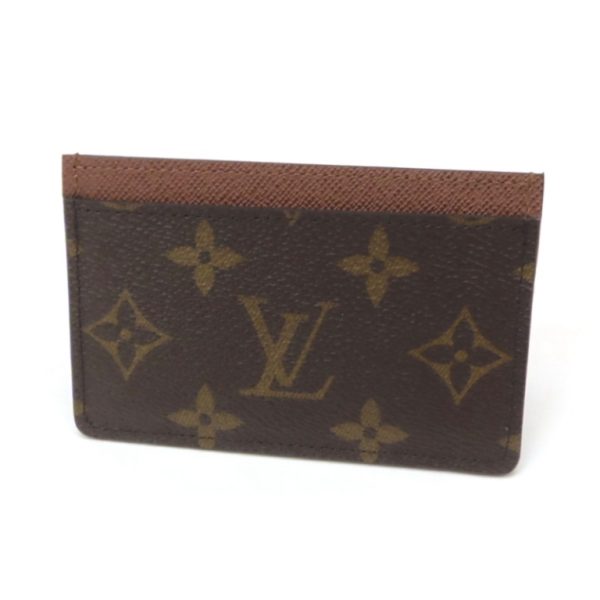 41225 1 Louis Vuitton Card Case Monogram Porte Carte Brown