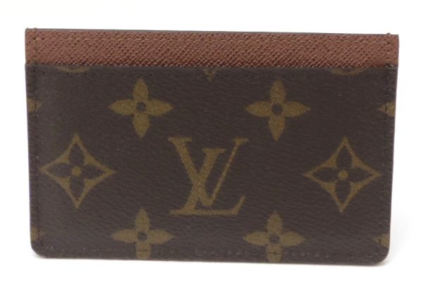 OLYMPUS DIGITAL CAMERA Louis Vuitton Card Case Monogram Porte Carte Brown