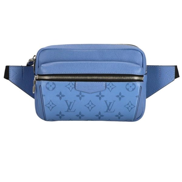 41632 1 Louis Vuitton Outdoor Taiga Lama Messenger Bag Blue