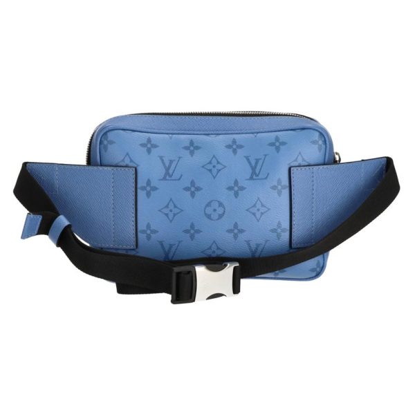 41632 2 Louis Vuitton Outdoor Taiga Lama Messenger Bag Blue