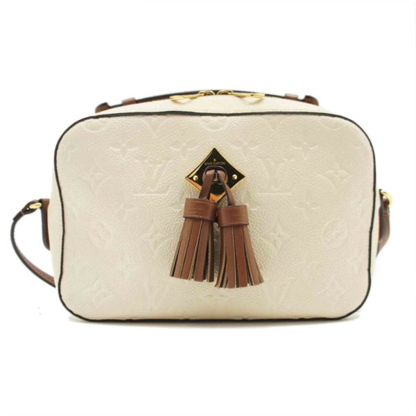 41713 1 Louis Vuitton Saintonge Monogram Empreinte Cream