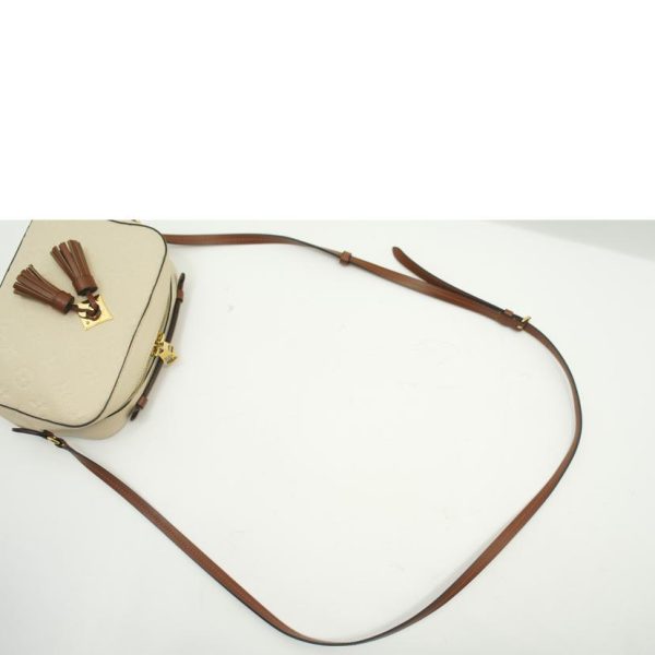 41713 4 Louis Vuitton Saintonge Monogram Empreinte Cream