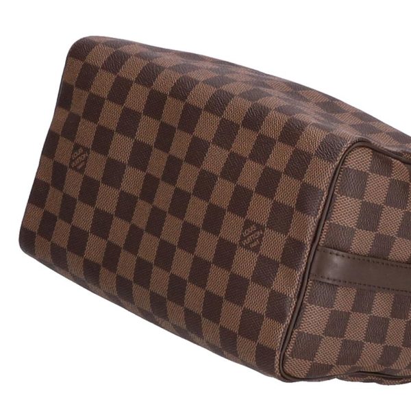 41767 3 Louis Vuitton Speedy Bandouliere 25 Damier Ebene Brown