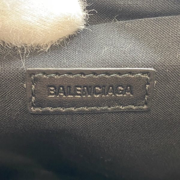 42 20211112 Balenciaga Handle Pouch Zipper Pouch Clutch Bag Black