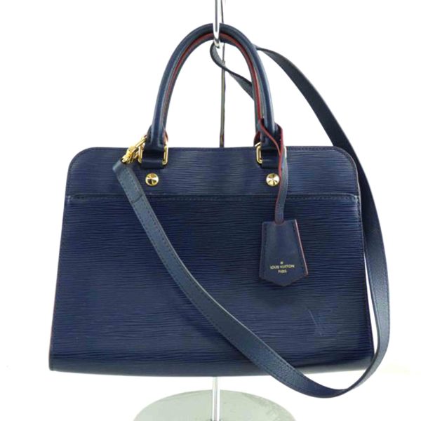 42352 1 Louis Vuitton Vano MM Epi Shoulder Bag Blue