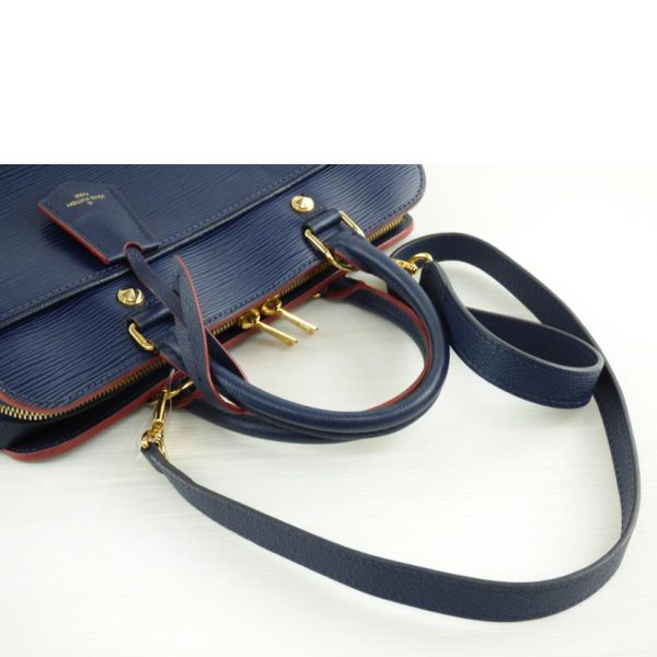 42352 4 Louis Vuitton Vano MM Epi Shoulder Bag Blue