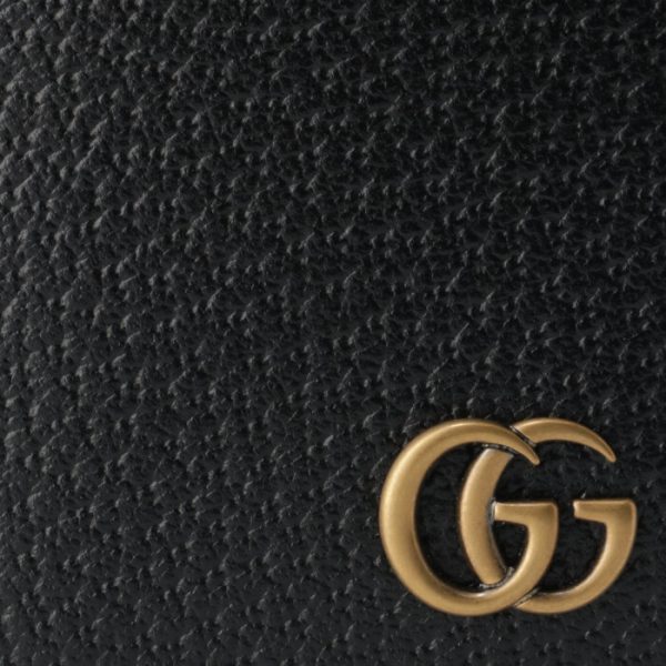 428737dj20t1000 3 Gucci Marmont GG Card Case Black