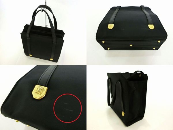 430 Gianni Versace Medusa Casual Leather Handbag Black