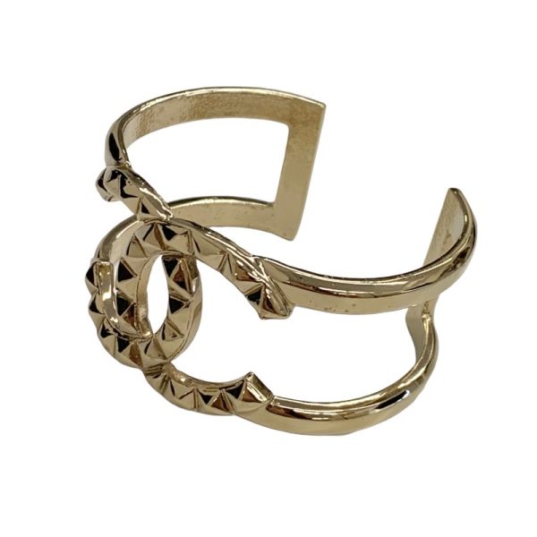 4304 1 Chanel Cuff Coco Mark Cuff Bracelet Gold