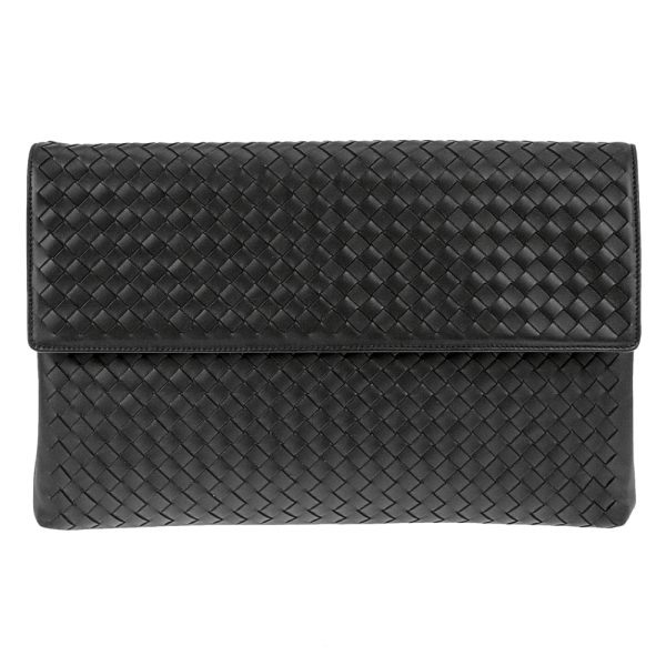 430616 v4651 1000 01 Bottega Veneta Clutch Bag Document Case Black