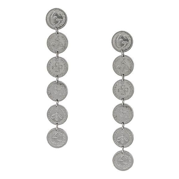 433487 j8400 0702 01 Gucci Earrings Coin Silver