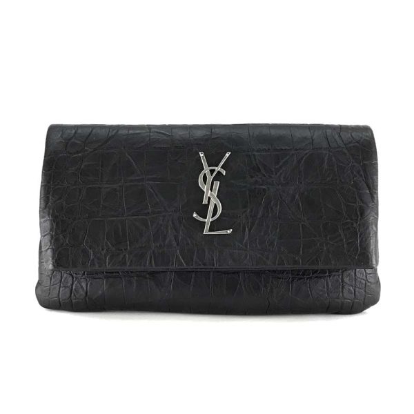 434150 c9h0e 1000 01 Saint Laurent Paris Clutch Bag Leather Black