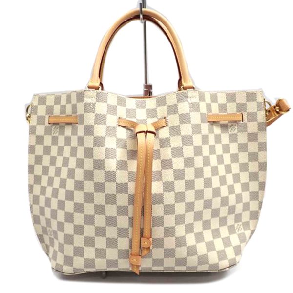 43423 2 Louis Vuitton Girolatta Damier Azur Rose Valerine