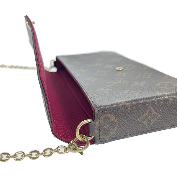 435679 08 Louis Vuitton Monogram Pochette Shoulder Fuchsia