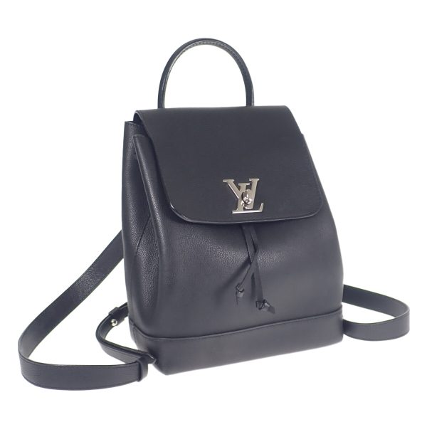 439269 01 Louis Vuitton Lock Me Backpack Rucksack Noir