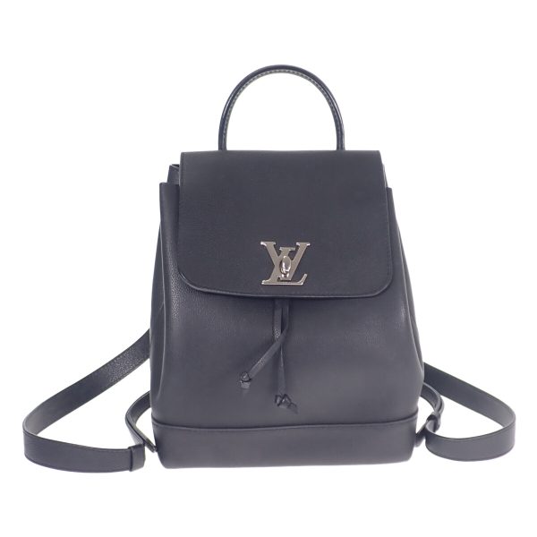 439269 02 Louis Vuitton Lock Me Backpack Rucksack Noir