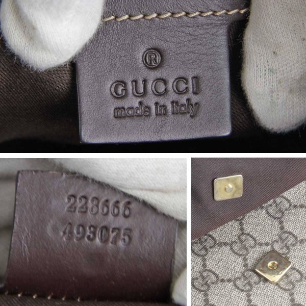 4405231006334t 10 Gucci Shoulder Bag GG Supreme Gray