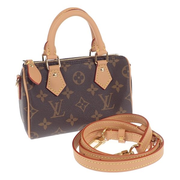 440723 01 Louis Vuitton Nano Speedy Handbag 2way Brown