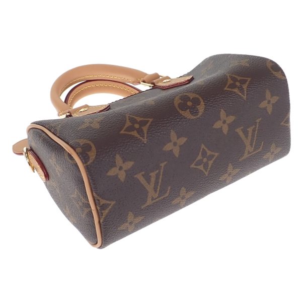 440723 02 Louis Vuitton Nano Speedy Handbag 2way Brown