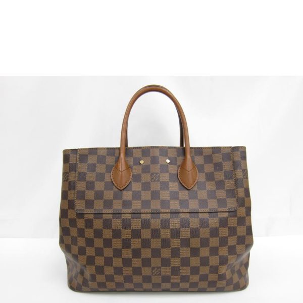 44189 2 Louis Vuitton Ascot Handbag Brown