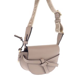 442816 01 Gucci Abbey GG Canvas Shoulder Bag Beige Brown