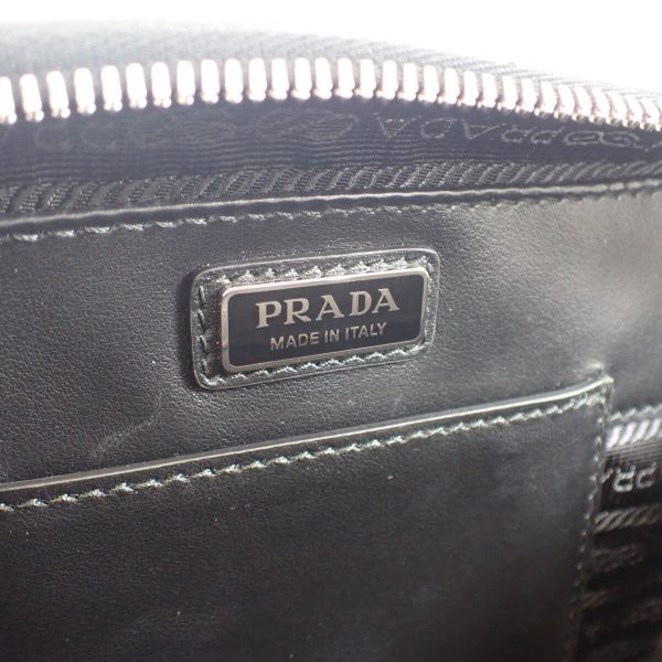 443779 07 Prada Brick Saffiano Bag Shoulder Black