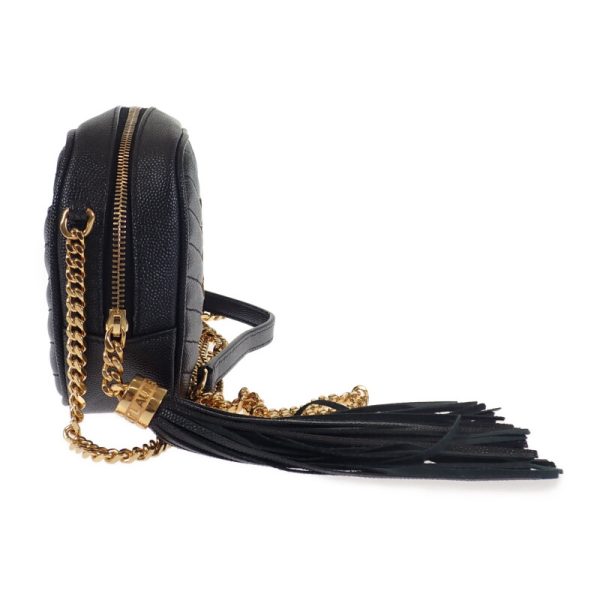 444171 05 Saint Laurent Roux Mini Shoulder Bag Black