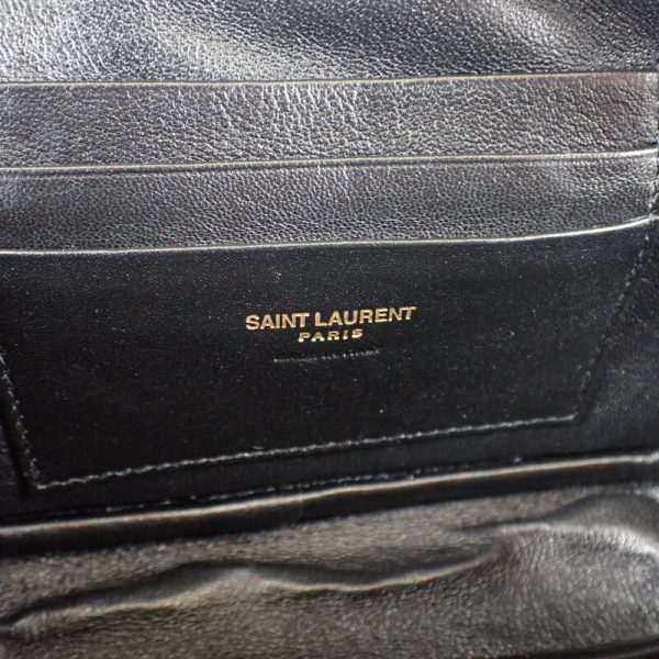 444171 09 Saint Laurent Roux Mini Shoulder Bag Black