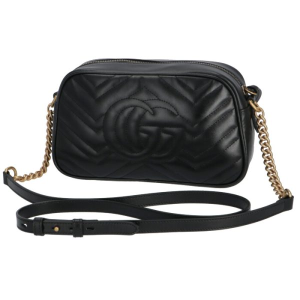 447632dtd1t1000 2 Gucci GG Marmont Crossbody Shoulder Nero Black