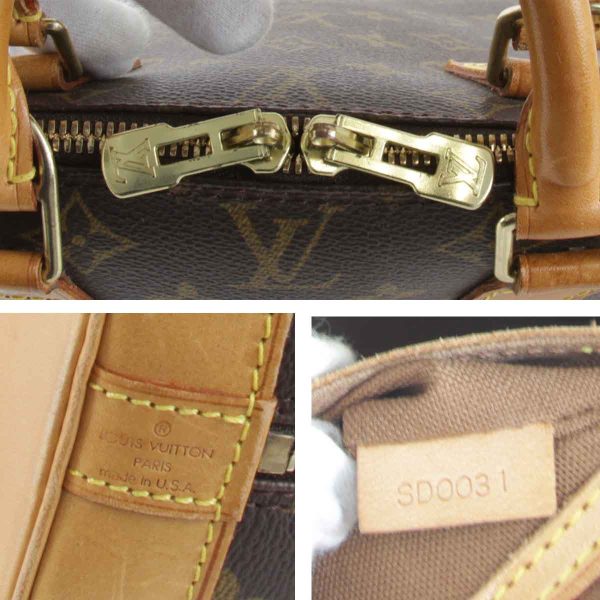 4485240107491t 7 Louis Vuitton Alma Handbag Monogram Canvas Brown