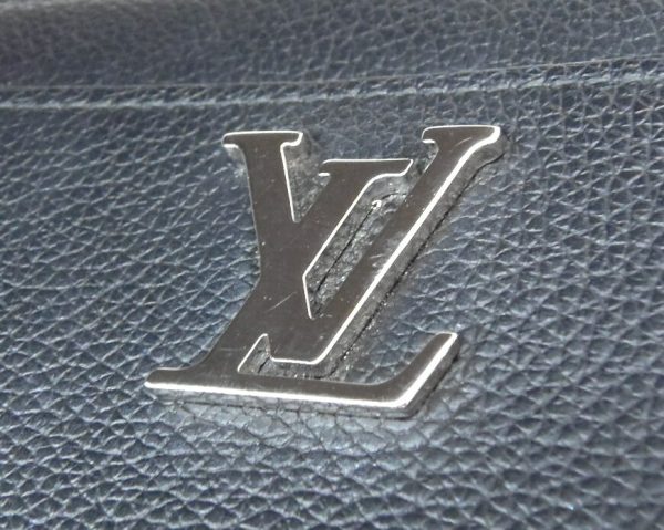 45141 6 Louis Vuitton Zippy Lockme Leather Black