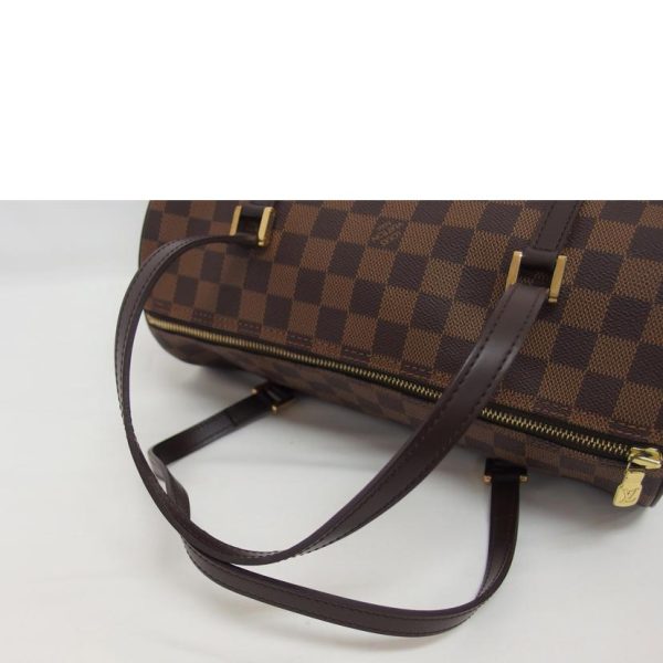 45223 4 Louis Vuitton Papillon Damier Ebene Bag Brown