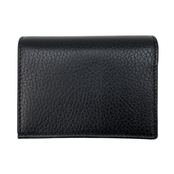 456126 ca0g 1000 02 Gucci Petite Marmont Leather Wallet Black