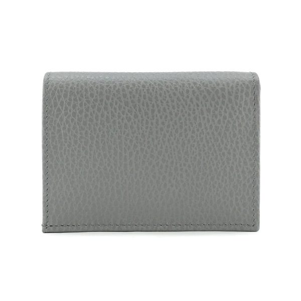 456126 cao0g 1711 02 Gucci Petite Marmont Leather Wallet Gray