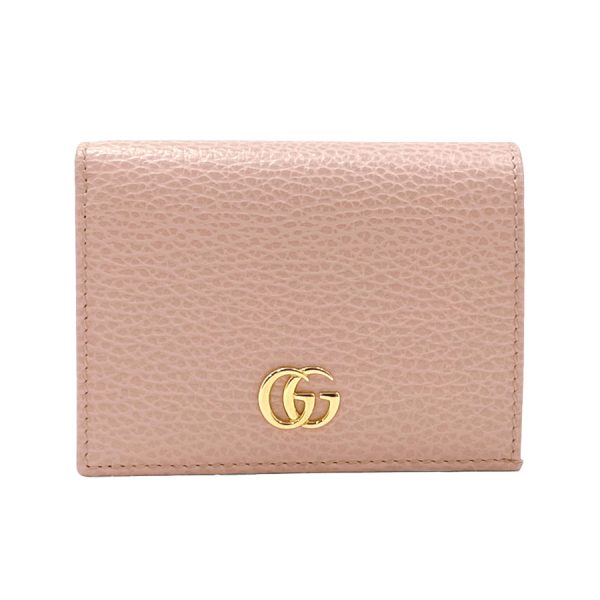 456126cao0g 02 Gucci Petite Marmont Leather Wallet Light Pink