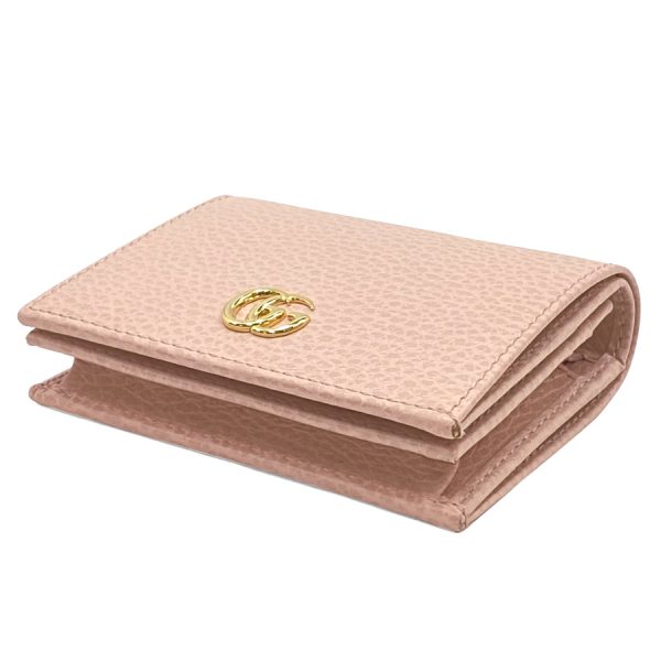 456126cao0g 04 Gucci Petite Marmont Leather Wallet Light Pink