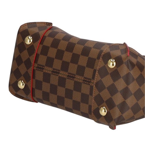 45697 3 Louis Vuitton Kaisa Pm Damier Ebene Tote Bag Brown