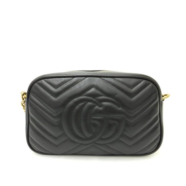 45779 2 Gucci Marmont Shoulder Bag Leather Black