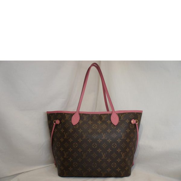 45817 2 Louis Vuitton Never Full MM Ikat Flower Bag Pink