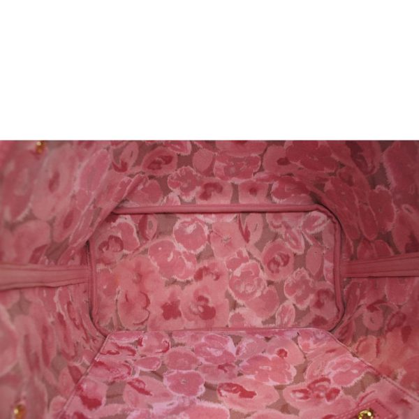 45817 5 Louis Vuitton Never Full MM Ikat Flower Bag Pink