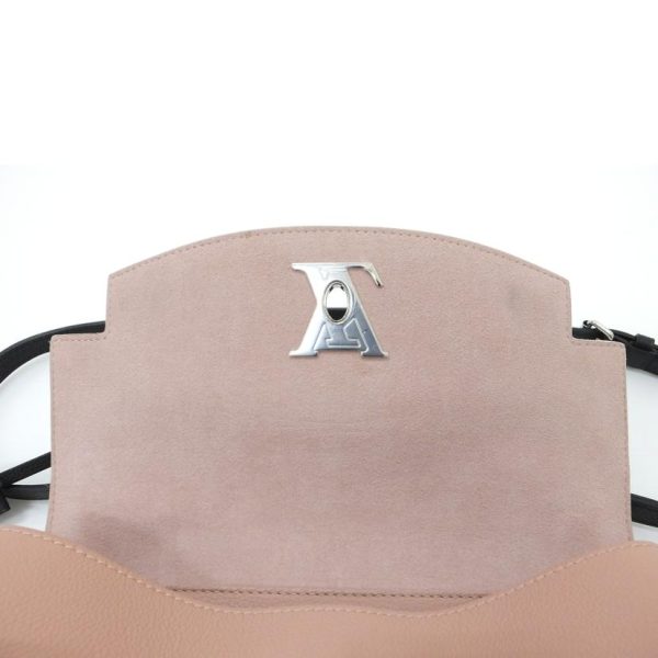 45879 5 Louis Vuitton Lock Me Ever MM Bag Pink Black White