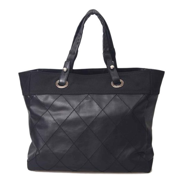 46180 1 Chanel Paris Biarritz Tote Black