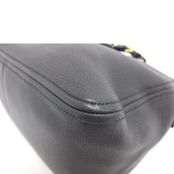 46354 8 Prada Soft Leather Shoulder Bag Black