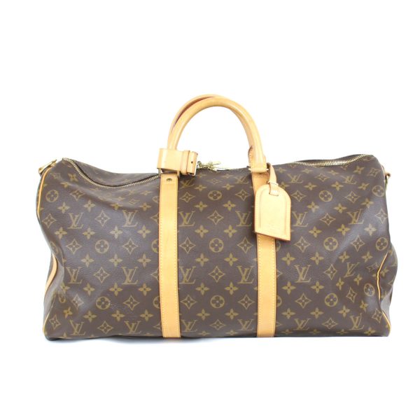 4645220109176a 1 Louis Vuitton Keepall Bandouliere 50 Monogram Boston Bag Monogram